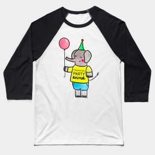 Responsible Party Animal Elephant Baseball T-Shirt